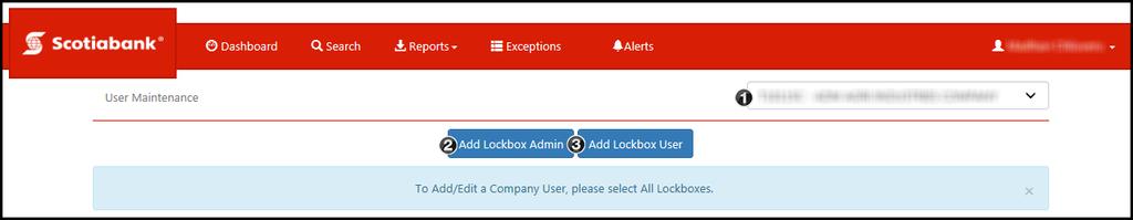 Click Add Company User if you want the user to be able to view multiple lockboxes.