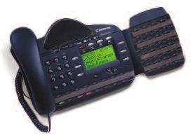 Inter-Tel 3000 digital telephones offer large display screens and dynamic prompts, as well as automatic headset detection, programmable keys with dual color red and green LED indicators, speaker