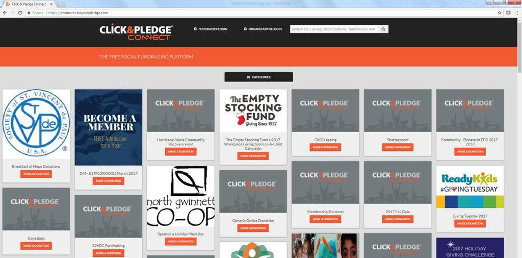 HOW TO LOGIN TO YOUR ROANOKE VALLEY GIVES PROFILE PAGE 1) Visit https://connect.clickandpledge.