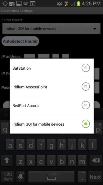 Alternatively, you can run the device autodetection capability by selecting AutoDetect Router