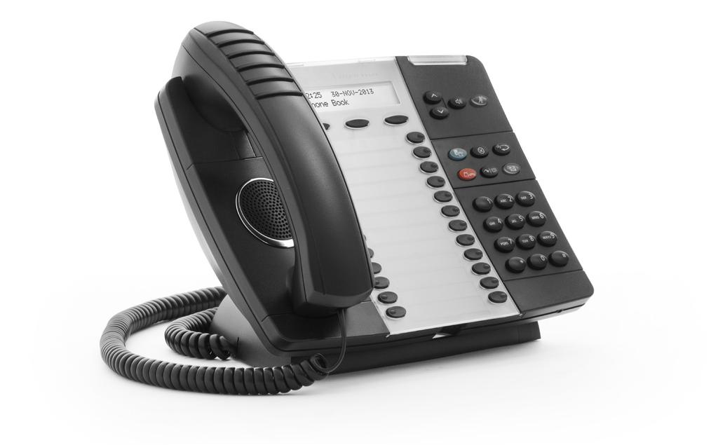 Mitel MiVoice 5324 IP Phone Enterprise-class IP Phone Key Features Backlit, graphics display with contrast control 24 Programmable multi-function keys Wideband audio support Browser-based desktop