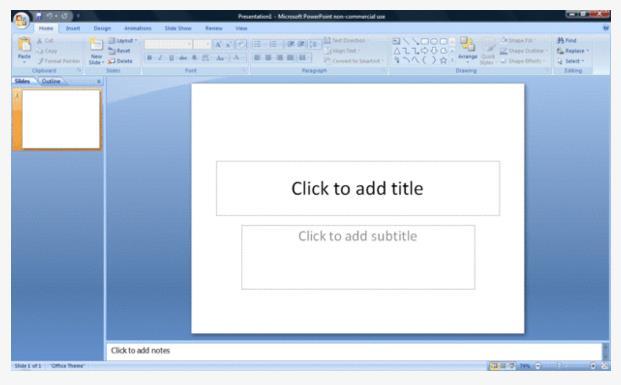 Step 1: Launch the PowerPoint Program When you launch the PowerPoint program, you may be prompted to pick what kind of document you