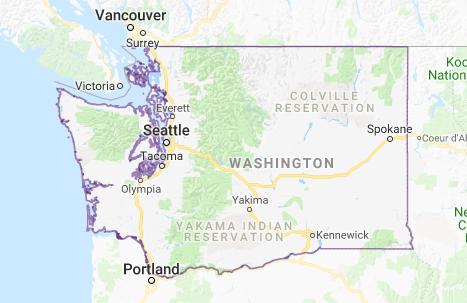 State of Washington Population: 7.