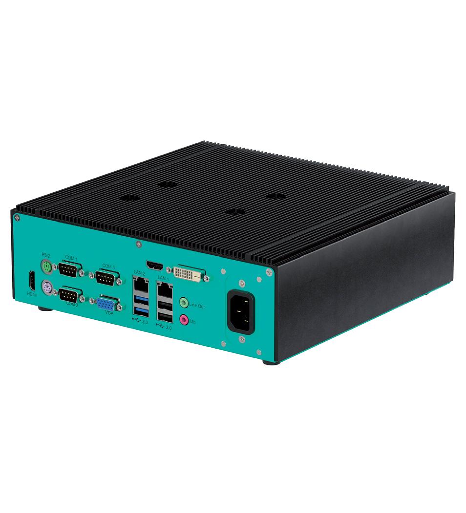 Industrial Box Thin Client Features Internal power supply for AC or 24 V DC input VisuNet RM Shell 4.x or 5.