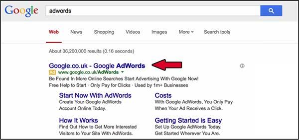 2. Click on the 'Start Now' button. You'll be redirected to a page where you can sign up for AdWords.