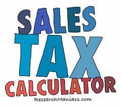 Calculate the sales tax and total amount due for different tax codes.