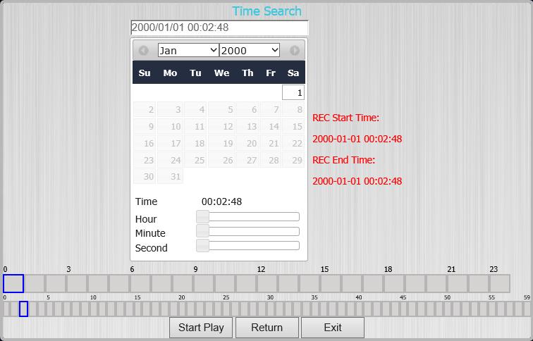 see the time frame of your recorded video.