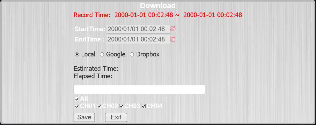 G. Snapshot:Save a single picture from the image. A window will pop up on the screen for user to set up the snapshot file saving path. H. Audio Out:Click this icon to enable/disable the audio. I.