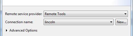 Configure the Resource Manager Choose Remote Tools