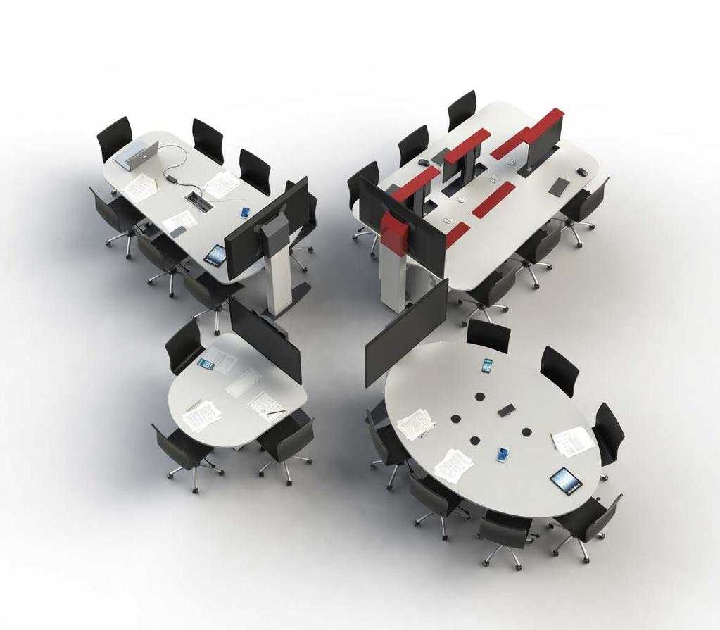 Hive 10 Anything is possible... Options include... 11 A truly modern meeting experience, the Hive Desk is a must in any busy working environment.