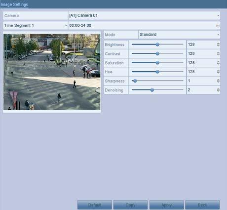 Figure 11-5 Image Settings Interface (Analog Camera) Step 3 Select the camera to set image parameters.
