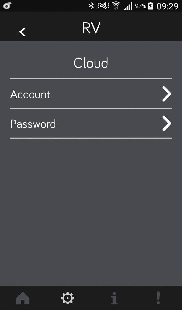 4. From the App Home Page, select Settings.