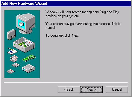 3. In the following Add New Hardware Wizard window, click