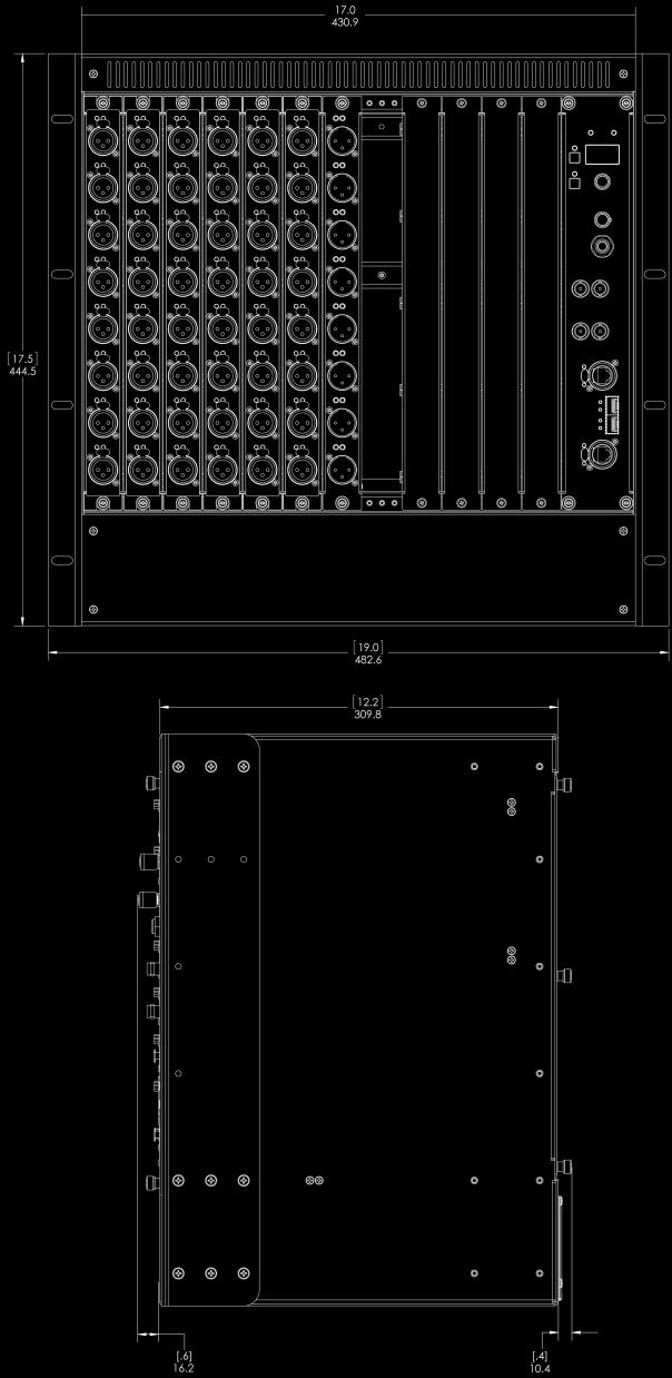 Dimensions: Stage 64 DXF Line Drawings Parameter Maximum Height Specification 17.5 in (444.