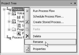 140 The Little SAS Book for Enterprise Guide 4.2 1.4 Managing Process Flows In SAS Enterprise Guide, you can have only one project open at a time.