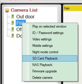 6.5 SD-Card Playback Window