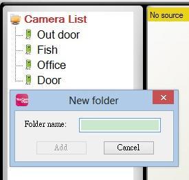 The new camera Enter Name & ID &Password and Click ok 5.