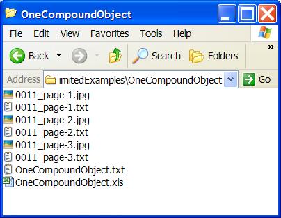 Example: Compound Object - Document 9"" Folder set up for a document.