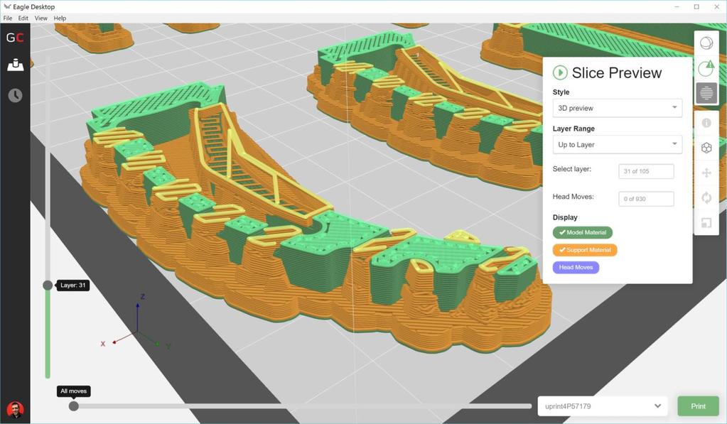 GrabCAD Print: Intuitive 3D printing software for Professionals Read native CAD files Locate the part on the tray: auto placement, rotate, scale, duplicate, delete, etc.