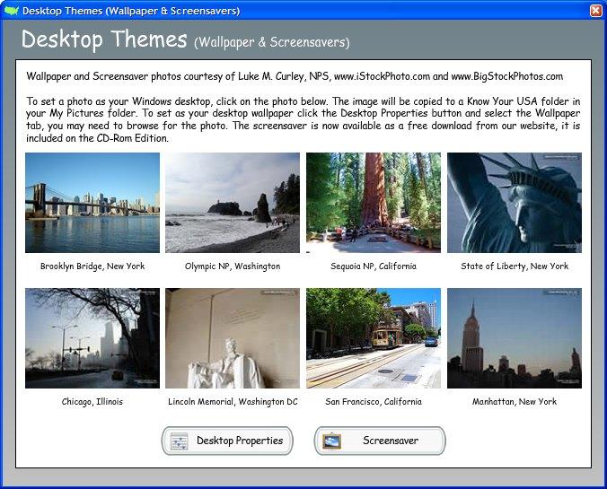 Desktop Themes & Screensaver Desktop Themes, you can install beautiful photos as your desktop wallpaper or screensaver.