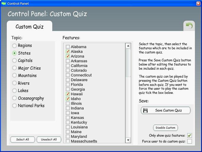 Admin Control Panel School Edition Only Custom Quiz, the administrator can create custom quizzes