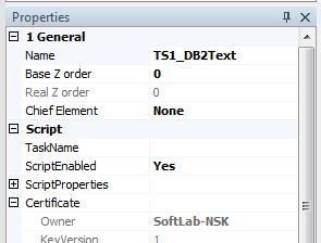 1 2 3 4 7. In the Properties window (3), TaskName line (4) fill in the full path to the task file of the script. 8.