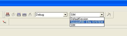Step 7.7 Ensure that R8C/Tiny and L3AA are selected and click Finish HEW will automatically switch to this session and begin to connect to the target (the simulator in this case).