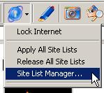Internet sites. The following example shows how to limit access to only the www.