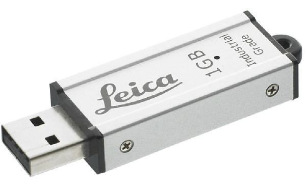 Leica FlexLine plus Hardware Features USB USB Host port 1 Giga Byte industrial grade USB stick for outdoor use included in Set