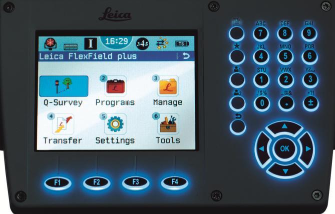 Leica FlexLine plus Hardware Features Display A class of it s own Colour & Touch
