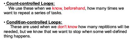 Loops Loops allow computers to do what computers do best: Execute