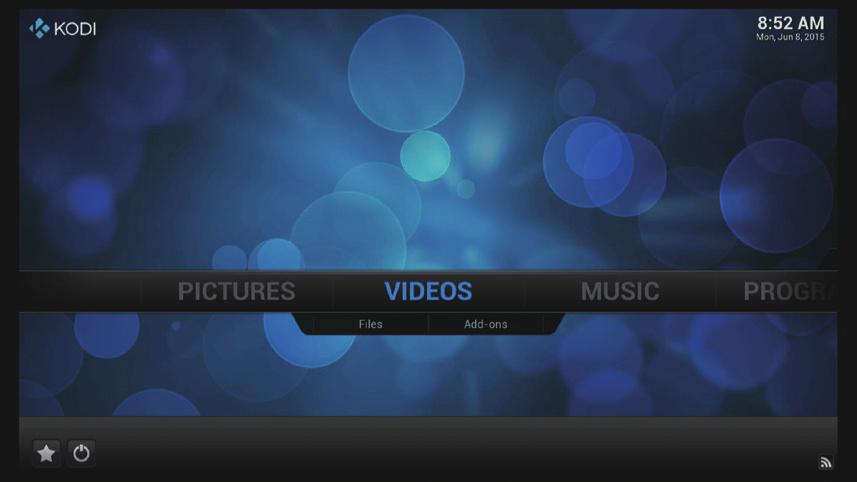 0 KODI Media Center KODI Media Center allows you to play and view most videos, music such as