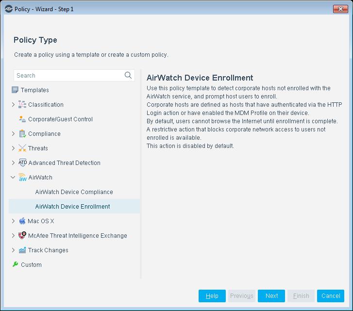 installed, edit this and other enrollment policies to omit endpoints that are already enrolled in another active MDM service.
