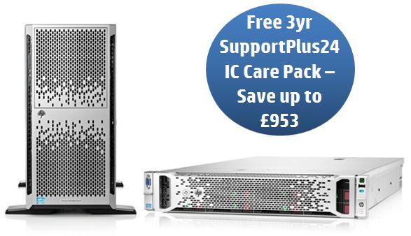 1st March - 31st March 2013 HP ProLiant Servers - Free SupportPlus24 IC Promotion Claim a 3 Year SupportPlus24 IC absolutely free when you purchase a qualifying Top Value Server with the Top Value