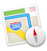 Maps The Maps app is now built into OS X Mavericks.