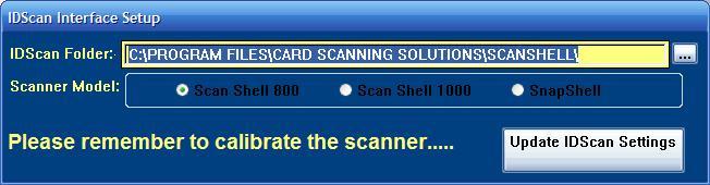Always recalibrate scanner after doing this. 6. Restart Scan Engine will restart scanner interface. 7.