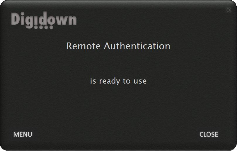 You will now be notified that 'Online Remote Authentication is ready to use'.
