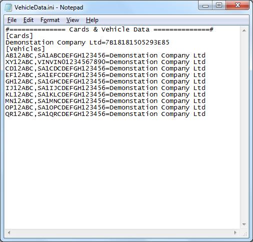 ini file in a text editor such as Notepad. See The VehicleData.ini File for more details.