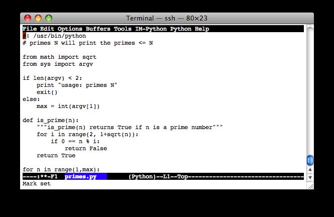 Emacs python-mode has good support for editing Python, enabled enabled by default for.