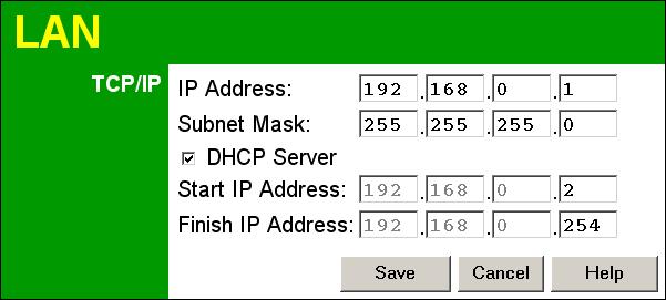 Use the default value unless the address is already in use or your LAN is using a different IP address range.
