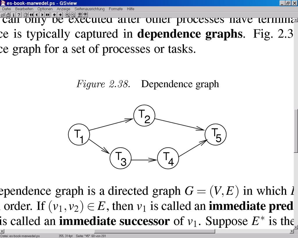 Reference model for data flow: Kahn process networks For asynchronous message passing: communication between tasks is is