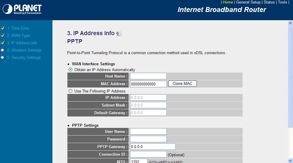 Parameter Obtain an IP address Host Name Select it if the ISP requires you to obtain an IP address by DHCP automatically.