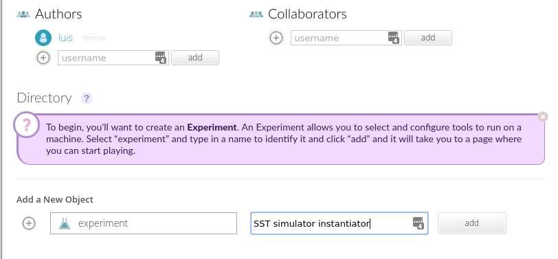Create a workflow Workflow: Steps to do an experiment Use
