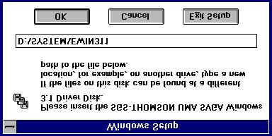 5. a. Type in the path of Win31 VGA driver. b.