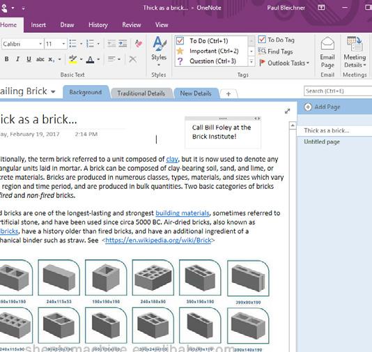 Use the Windows key plus N to open a window where you can type your note. You don t have to be running OneNote.