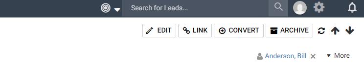 Link a lead with an existing Contact List entry When you work with a lead, you would like to know if the lead is a returning customer or not.