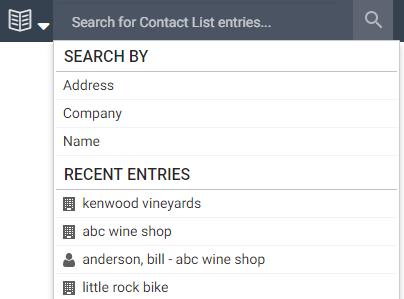 Search Entries by Parameters Search Contact List entries and leads Quick Search Parameters have been introduced in 2019 release.