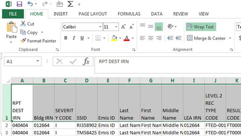 cursor between any two column