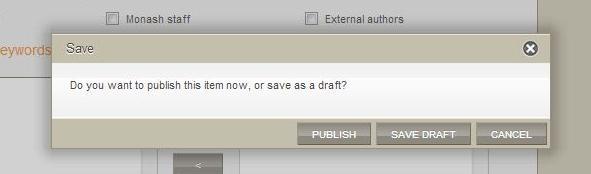 When you have completed all necessary fields, click the Save button (see Figure 6 Saving or cancelling a