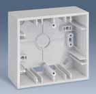 FLUSH MOUNTING BOXES SURFACE BOXES Snow white Ivory -030-35 -031-32 ROUND OR SQUARE FLUSH MOUNTING